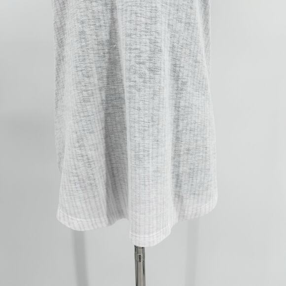 Athleta Tank White Gray Stripe Adjustable Tank Lightweight Activewear Womens  S - Picture 5 of 11